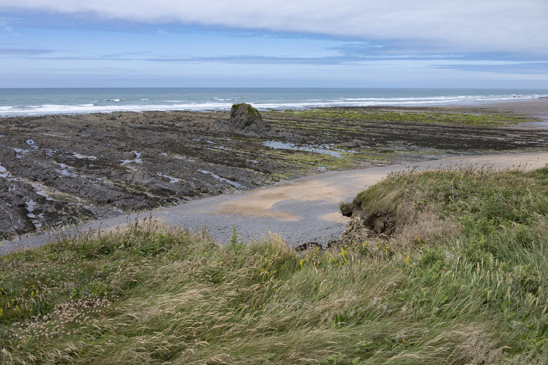 Western shoreline of Carroway Island during late-season tide conditions