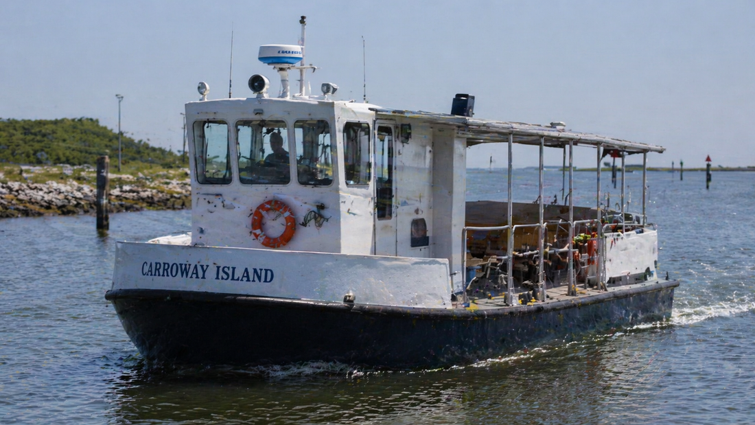 Passenger ferry operating between Carroway Island and Onancock